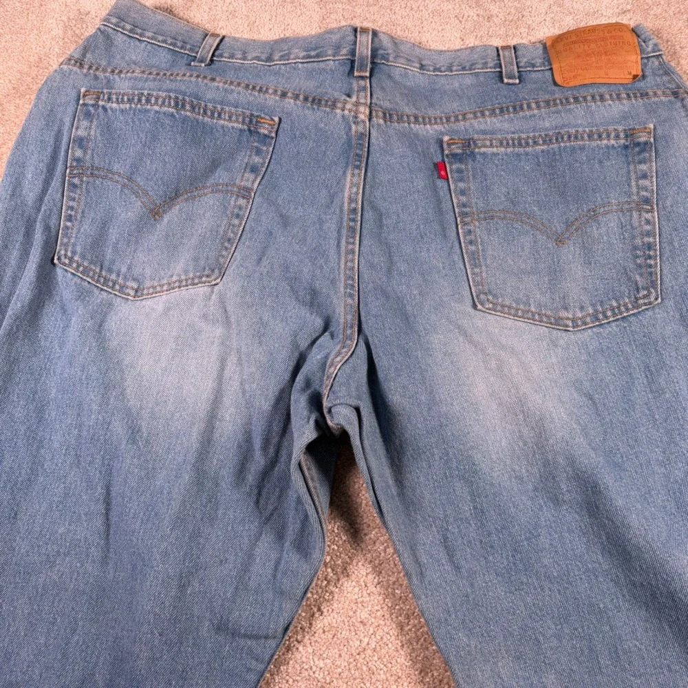 Levi's 515 Boot Cut Jeans Women 24M (FITS 42x31) Blue Made in USA Vintage READ